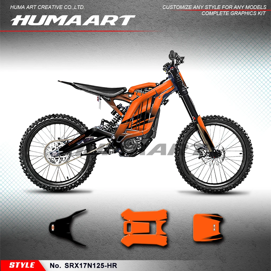 

HUMAART Racing Graphics Sticker Kit for Sur Ron Sur-Ron Light Bee X/S Bike Segway X160, SRX17N125-HR