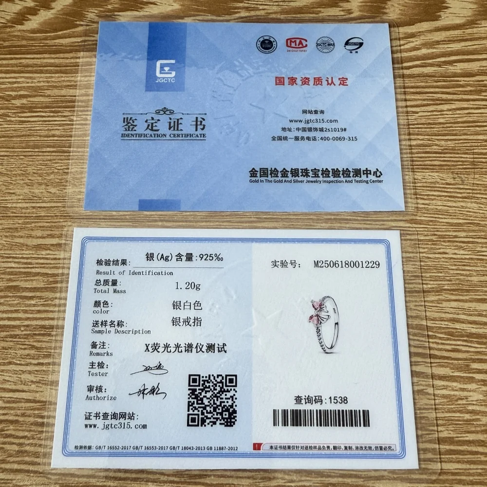 925 الفضة والوردي القوس قلادة الخرز أقراط قلادة حلقة قلادة مناسبة لسوار الأوروبي الأصلي DIY مجوهرات رائعة #2