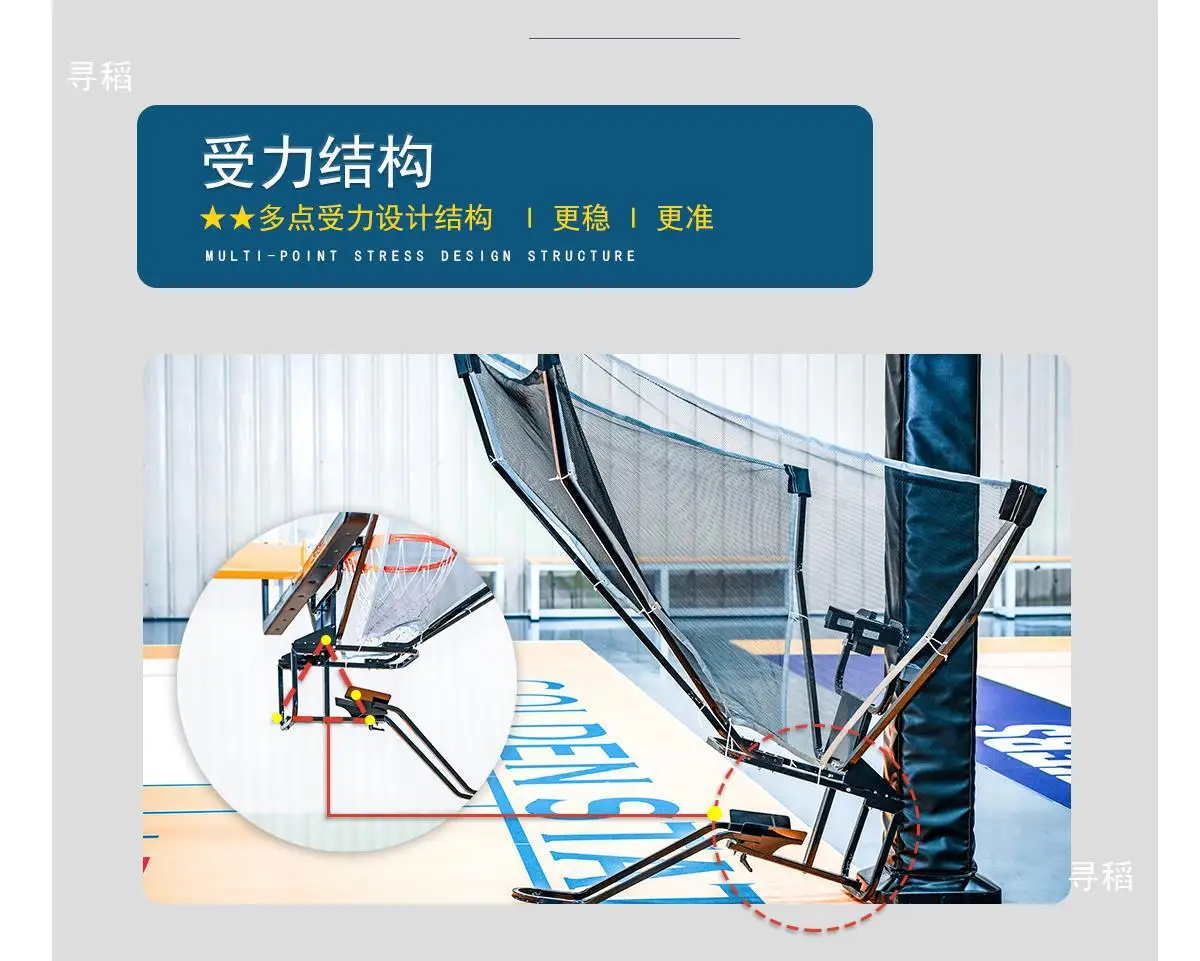 نظام إرجاع شبكي لكرة السلة، مدرب محمول للقطط التقليدية والأطواق المثبتة على الحائط