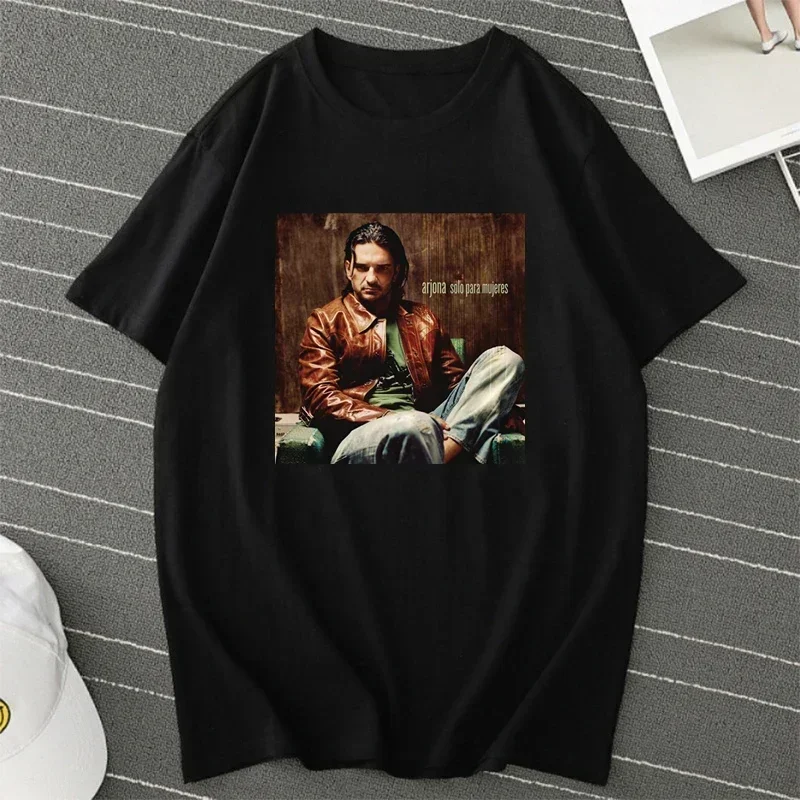 Tour Blanco Y Negro Volver 2023 Printed T-shirt Women Man Fan Gift Commemorate Short-sleev Sing Tops Ricardo Arjona T Shirt