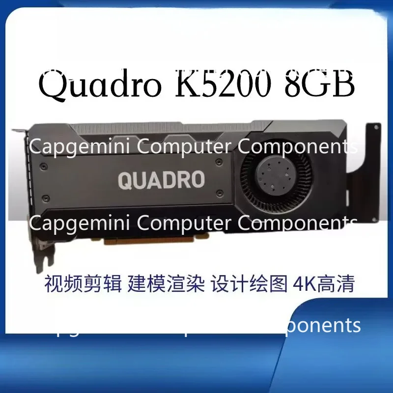 used Quadro K5200 8GB GDDR5 Workstation Graphics Card 4K Multi‑Display For UG SW CAD 3DS Max Modeling Compatible K4200 PCIE GPU