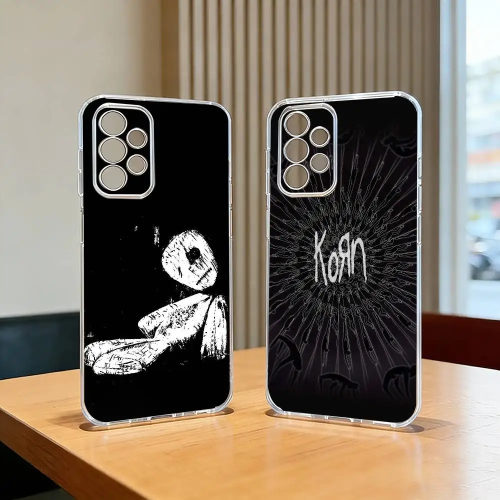 Renowned metal band K-Korn  Phone Case For Samsung S25,S24,S21,S22,S23,S30,Ultra,S20,Plus,Fe,Silicone Transparent Cover