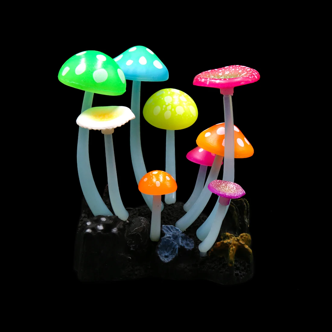 UXCELL Plastic Luminous Plants Glowing Artificial Simulation Coral Aquarium Decoration Underwater Ornament Fish Tank Accessories