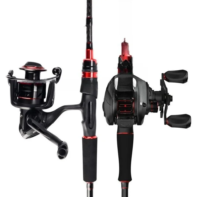 Luya rod set, water drop wheel, full set of fishing rod, sea rod, spinning wheel, horse mouth rod, thunder strong black fish