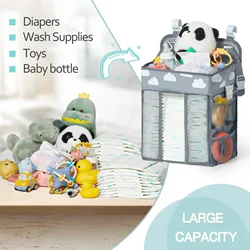 Baby Crib Hanging Storage Bag, Organizador de fraldas, Berço, Infantil Essentials, Conjunto de cama infantil