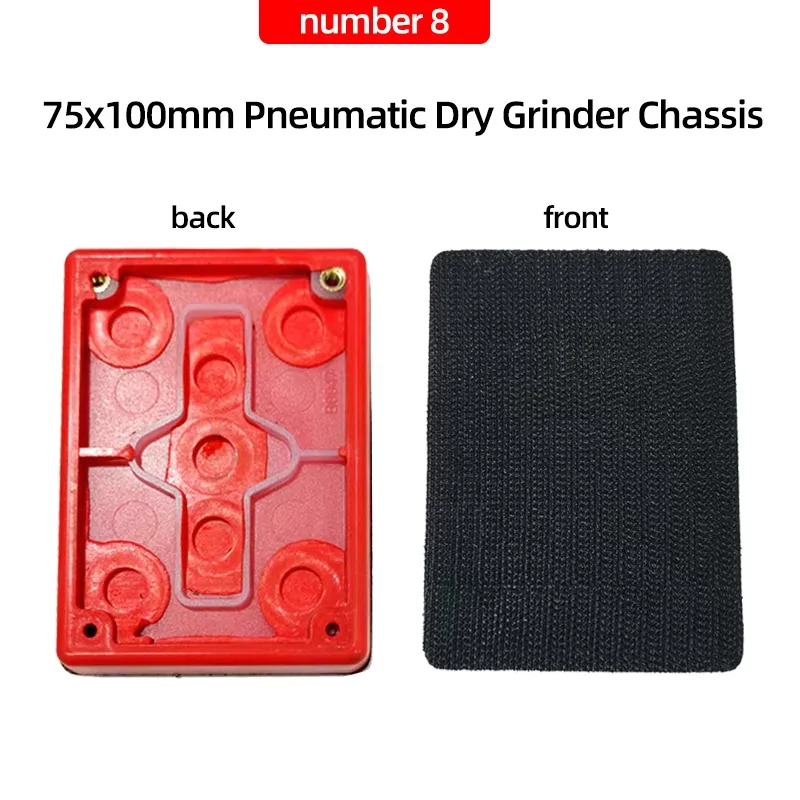 

#8 Tray, 75/100mm Square Pneumatic Sander Chassis, Dry Sander Accessory Base, Automotive Polishing.