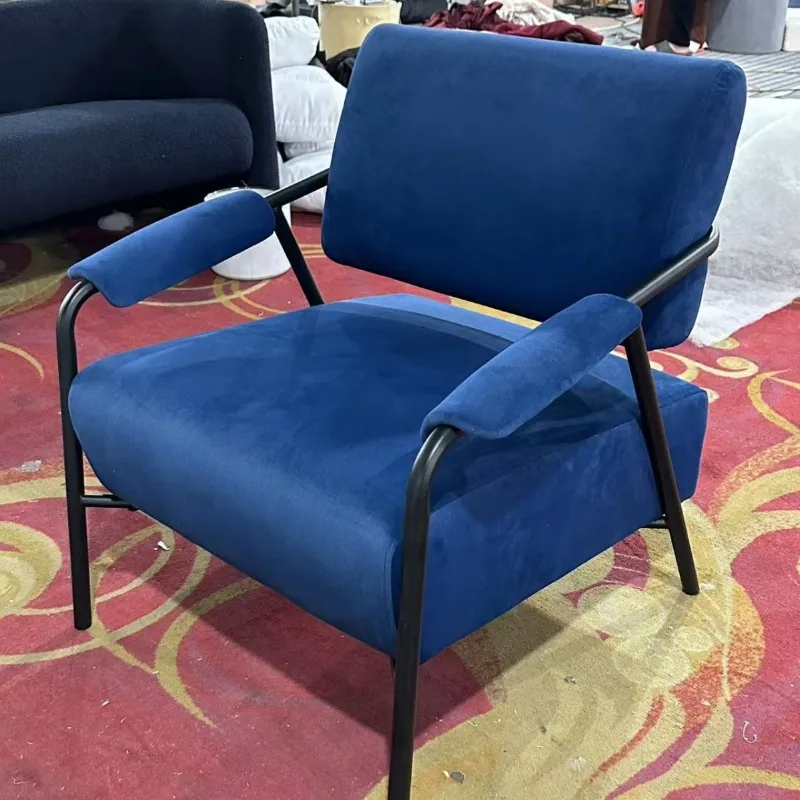 Italian light luxury, home bed and breakfast, single sofa, sales office, hotel reception, balcony bedroom leisure chair