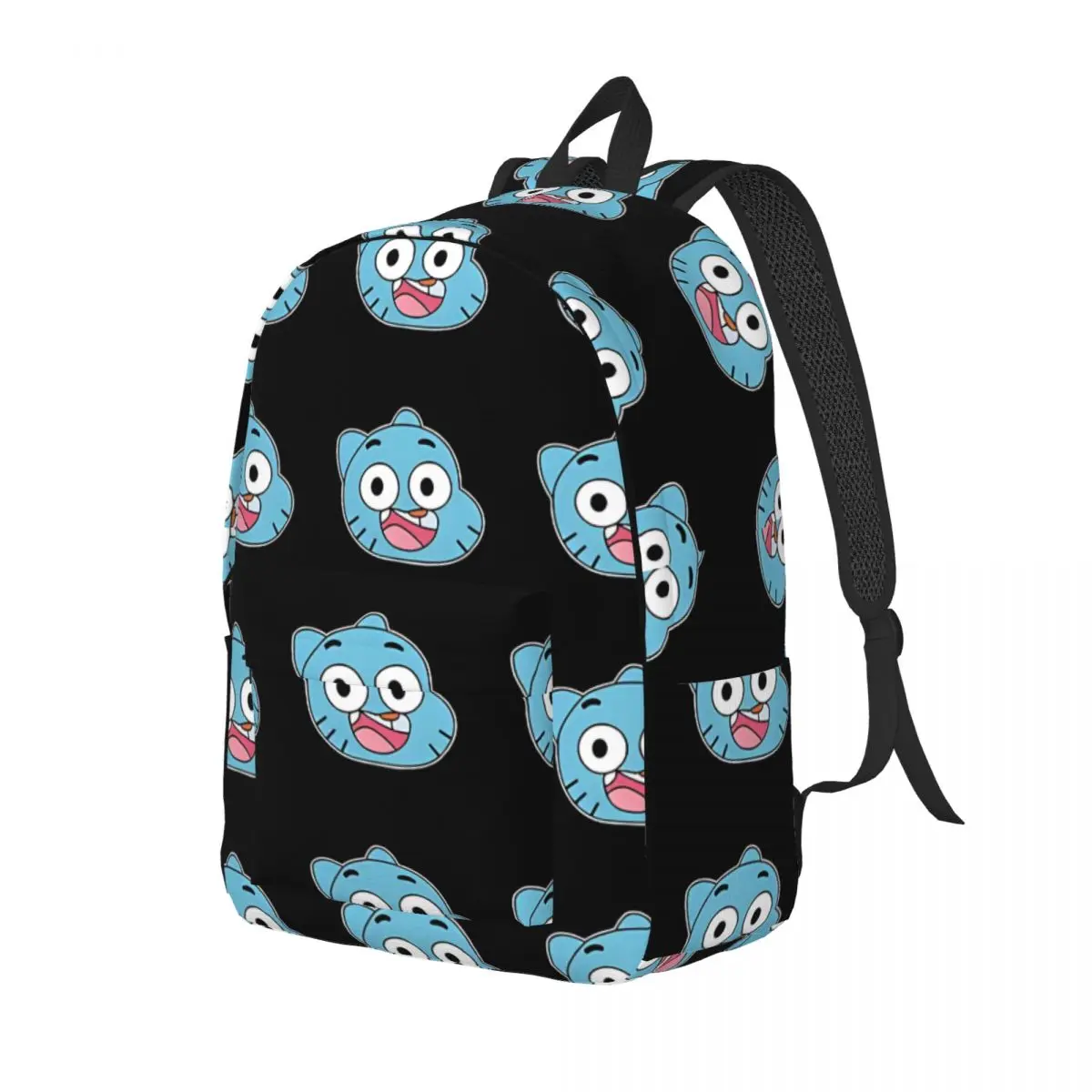 Back To School Gift Smiling Face Sturdy Shoulder Laptop Bag Gumball Cool For Boy Girl Bookbag Weekend Picnic