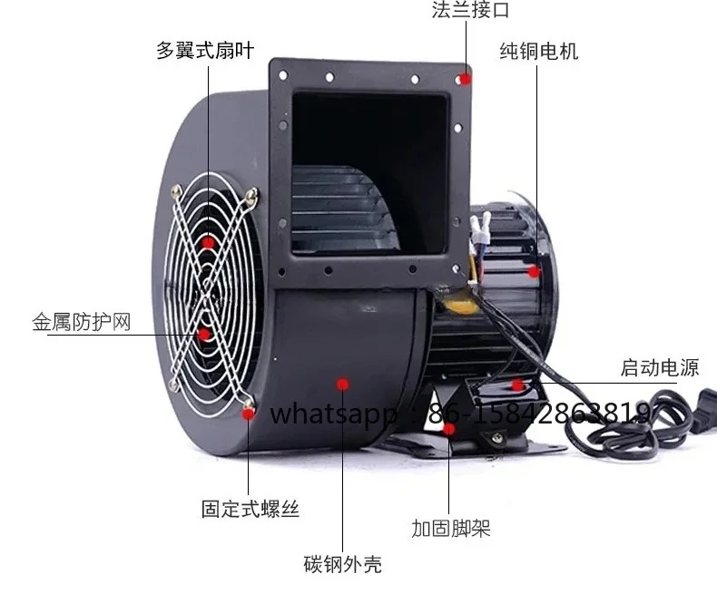 Centrifugal Fan 150FLJ17/5-BJ 220V 380V300W with Heat Dissipation Arch Door Blower Resistant To High Temperature