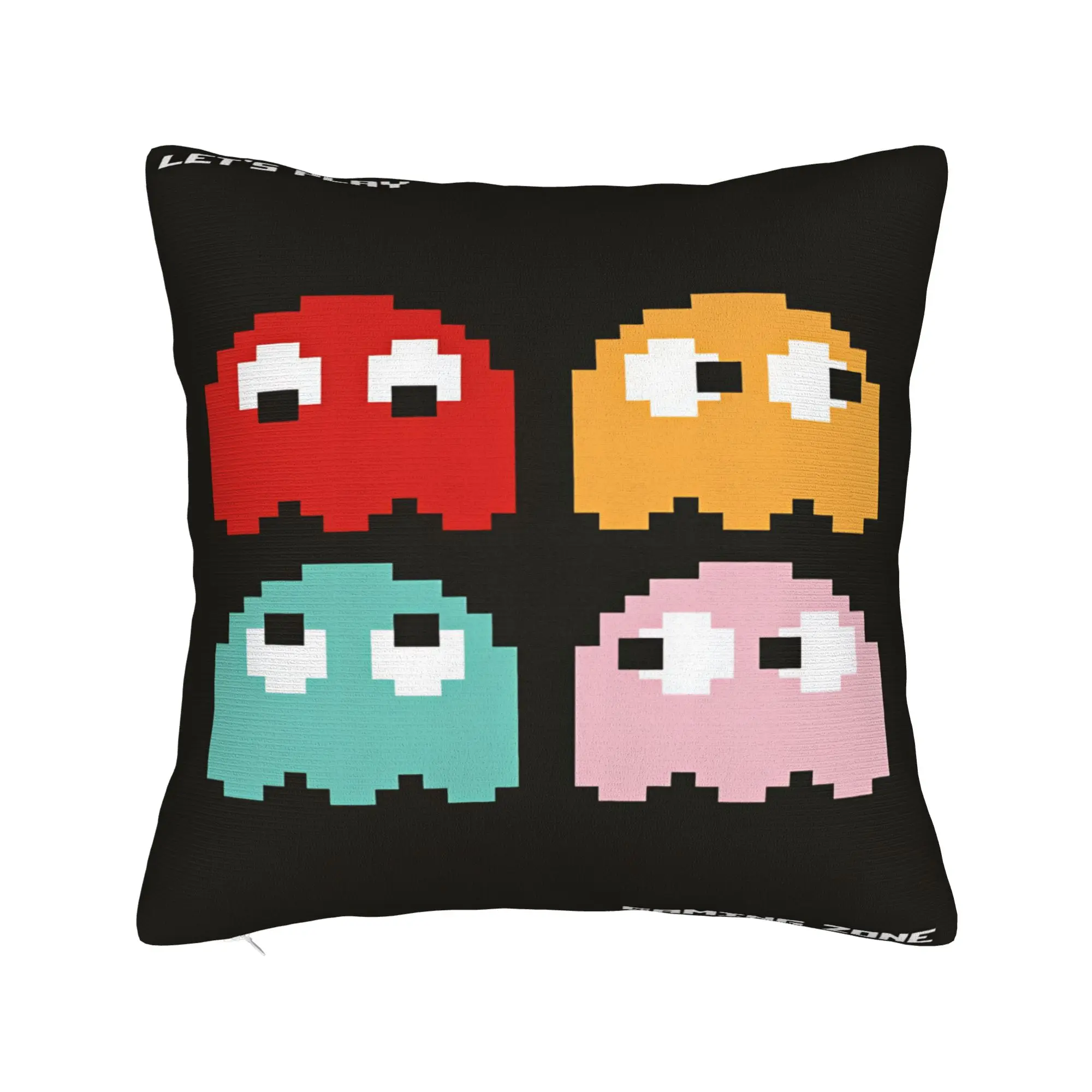 Pac-Man Pillow Case  Novelty Pillow Cover Soft Pillowcases For Chair Sofa Home Decor