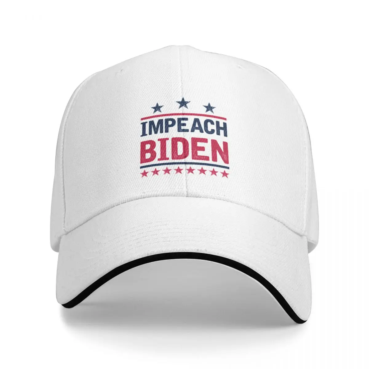 Impeach Biden Baseball Cap beach hat Big Size Hat New In Hat New In The Designer Man Women's