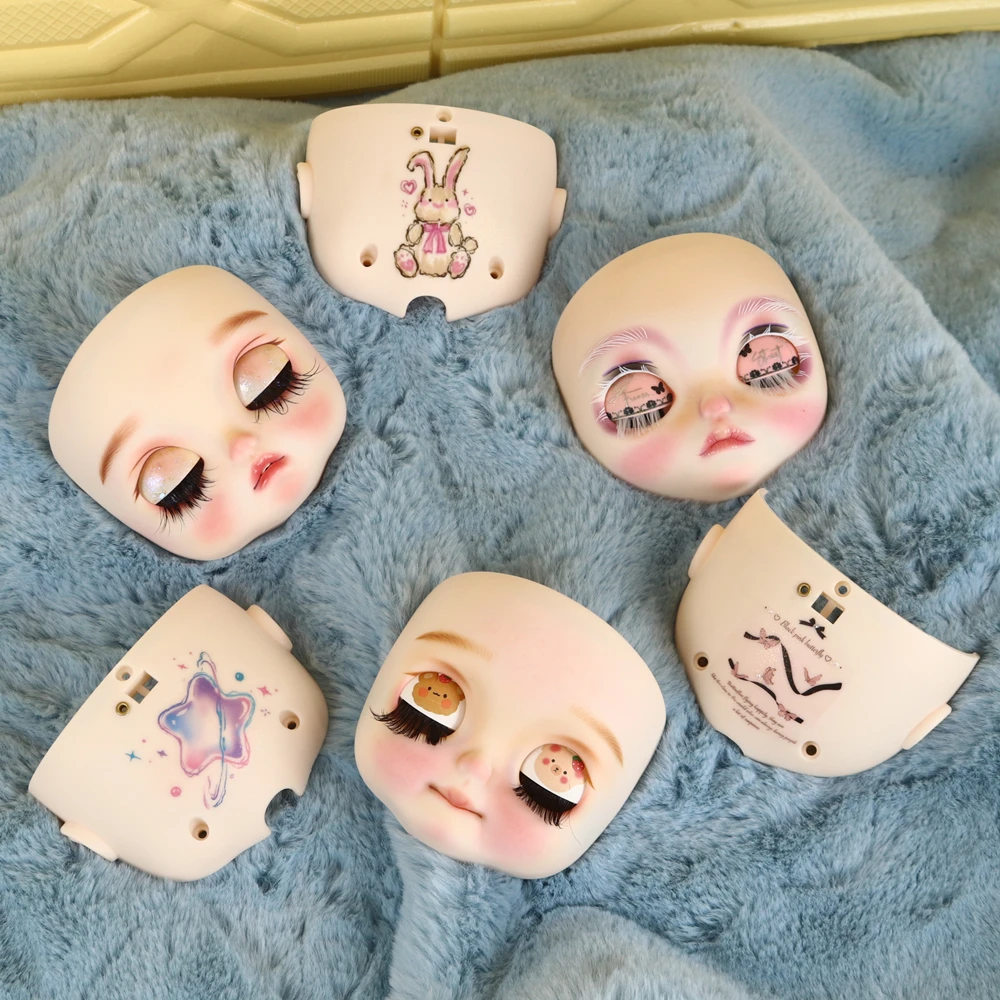 

Булочки Baby ICY DBS Ooak Blyth кукла, ручная роспись, лицевая панель, включая винты задней пластины, резные губы 1/6 BJD, аниме-девушка