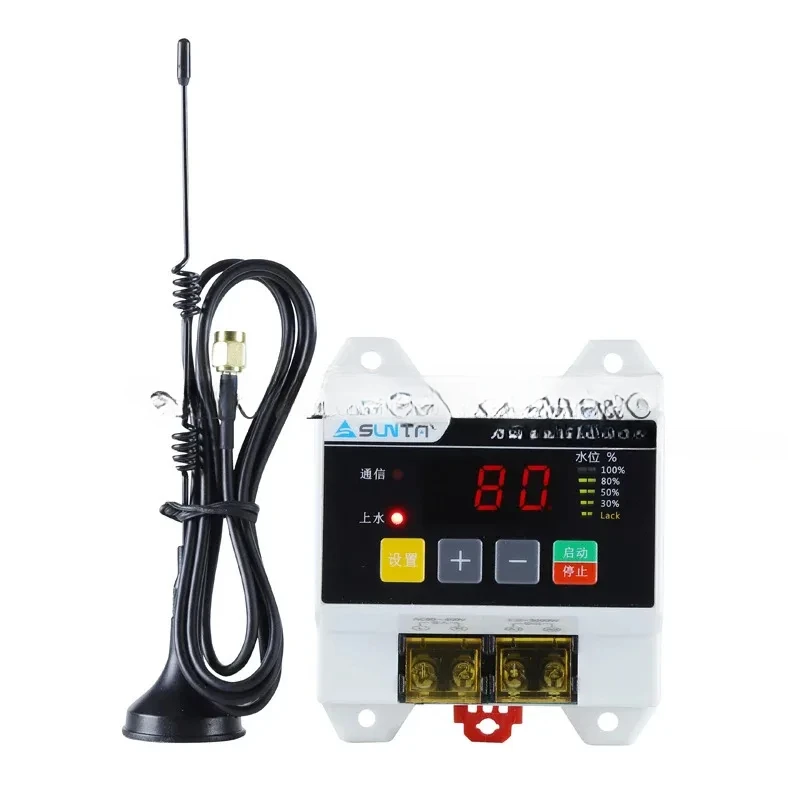 Wireless remote water level controller water pump  tank water tower 220V liquid level remote control float sensor switch