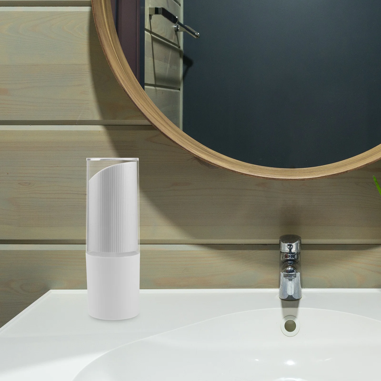 

Plastic Toothbrush Holder Travel Case Portable Mouth Wash Cup Lightweight Compact Stylish Rinsing Container for Camping Daily