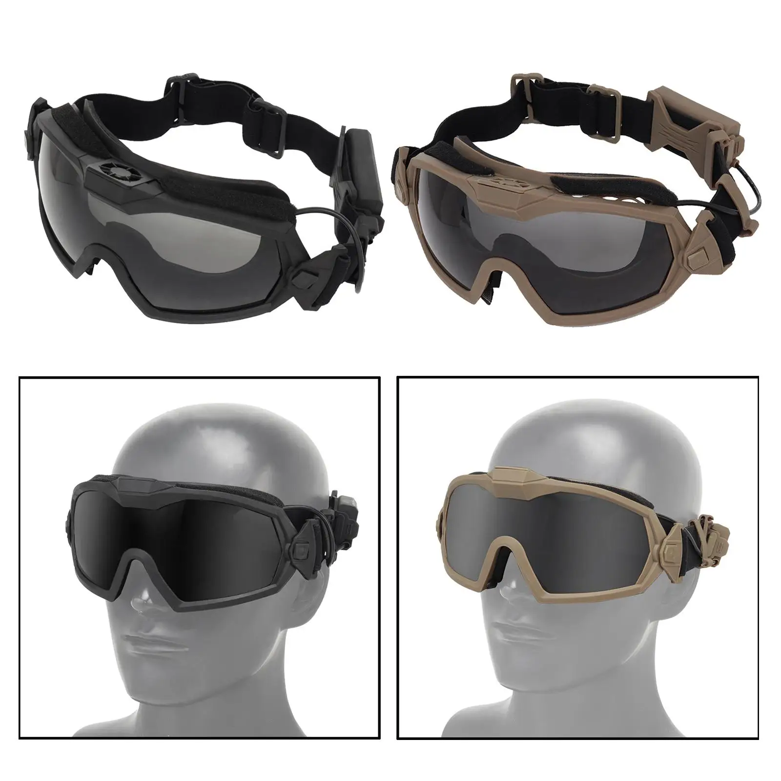 Deluxe Goggles Shooting Gaming Cycling Adjustable Eyewear