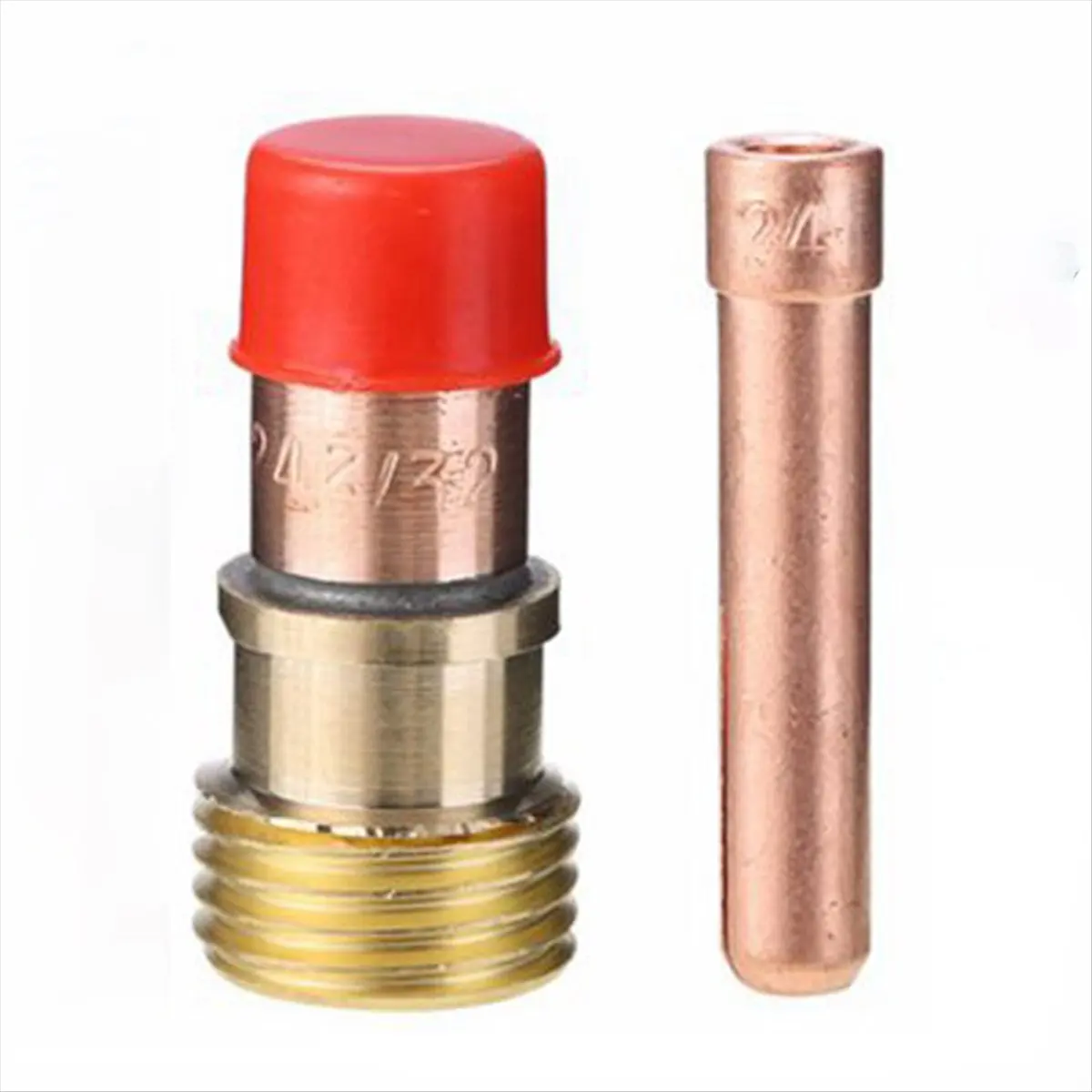 AB09 23PCS TIG Stubby Gas Lens TIG Collet 12Pyrex Cup TIG Gas Lens Alumina Nozzle Kit for DB WP17/18/26 TIG Welding