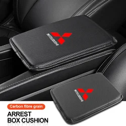 Nuevas alfombrillas para reposabrazos de coche, cubiertas de consola central de cuero, accesorios interiores para Mitsubishi ASX Lancer Pajero Outlander L200 EVO