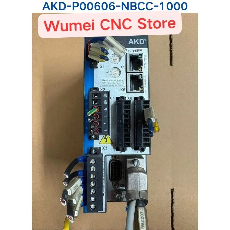 Second-hand test OK servo drive AKD-P00606-NBCC-1000/AKD-P00606-NBCC-I000 Original Stock
