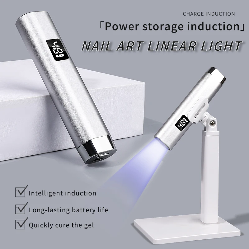 Nail Pin Cure Lamp Uv Led Draadloze oplaadbare zaklamp voor nagels Manicure Led Ultraviolette gellamp Draagbare cabine