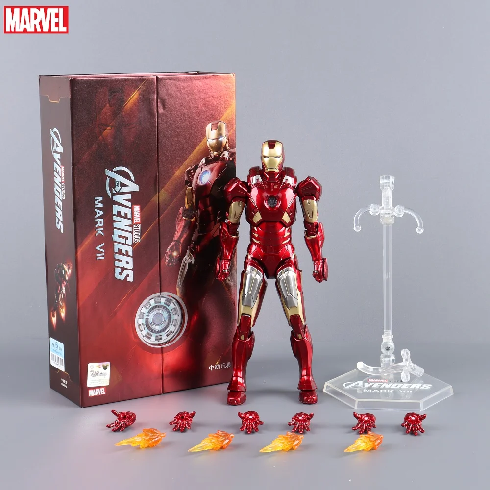 ZDTDS Zd spielzeug iron man action figur eisen patriot MK1-7 mk17 mk33 mk85 mk30 kriegs maschine legenden rächer tony stark sammeln spielzeug geschenk 6