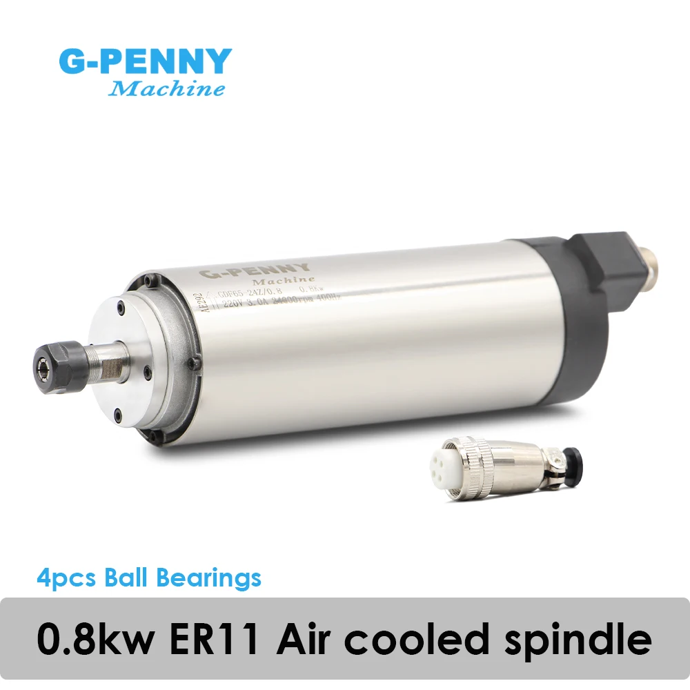 

CNC router spindle motor 0.8kw Air Cooled Spindle Motor ER11 800w DIY spindle for engraving milling grind Air Cooling 4 bearings