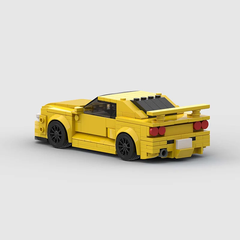 Kinderspeelgoed R34 GTR sportwagenmodel MOC bouwsteen compatibel met Lego kleine deeltjes puzzel buitenlandse handel grensoverschrijdend