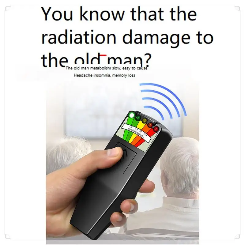 Digital Electromagnetic Field Radiation Tester K2 Handheld 5 LED Gauss EMF Meter For Ghost Hunting Personal Safety