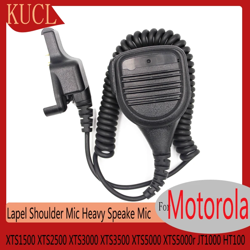 Lapel Shoulder Mic Heavy Speake,Compatible with Motorola Radio,XTS1500,XTS2500, XTS3000, XTS3500, XTS5000, XTS5000, JT1000, HT10