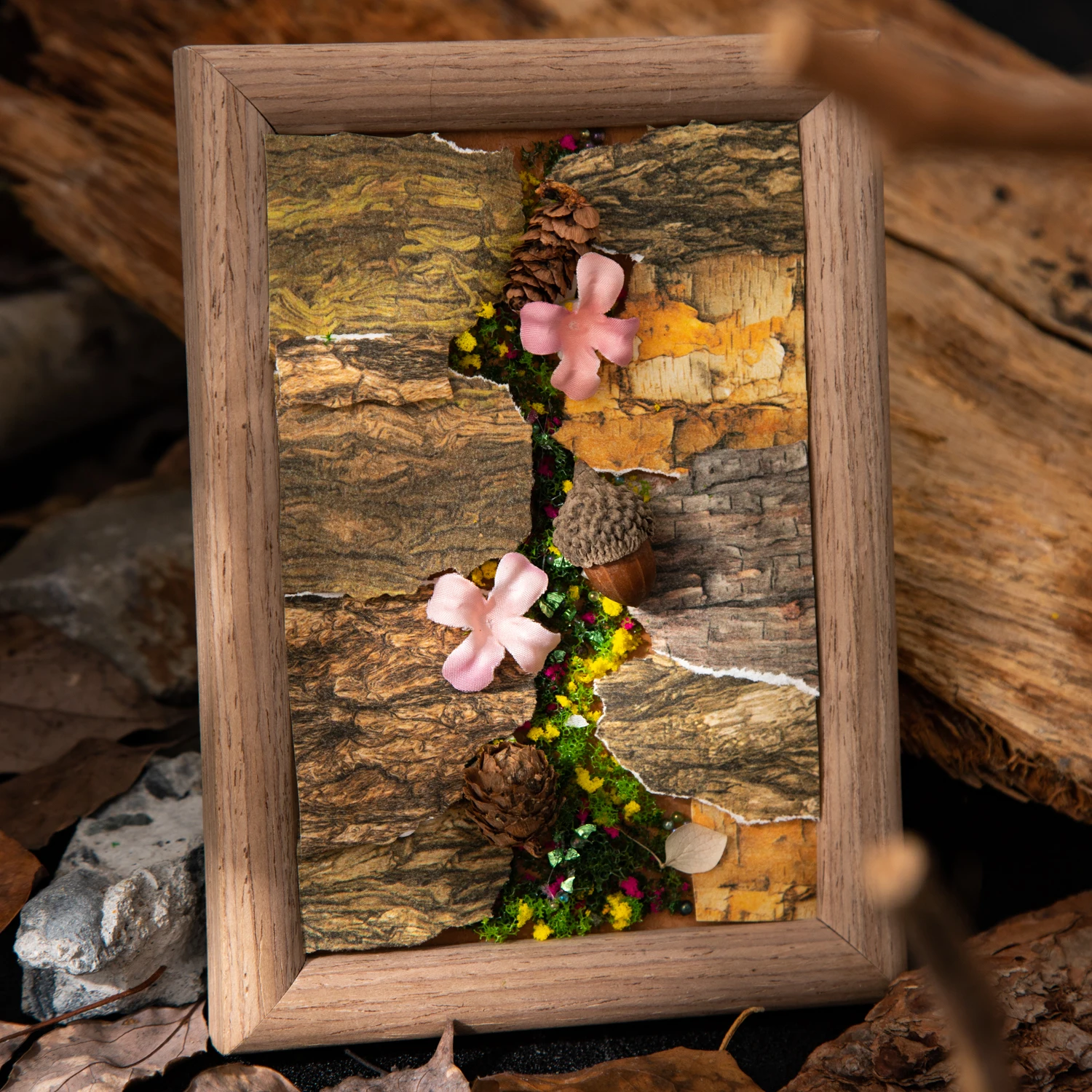 Tree Pattern Marks Series Vintage Texture Landscape Material Paper Creative DIY Junk Journal Collage Scrapbooking Stationery