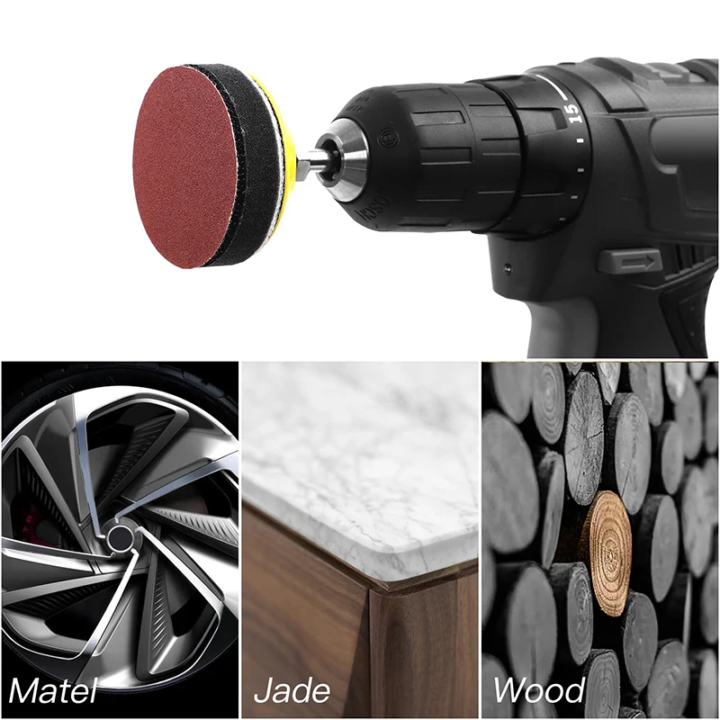 2/3 Inch 50/75mm Sanding Discs Sandpaper 40-2000 Grit Hook Loop Sand Paper Abrasive Polishing Tool For Grinder Rotary Tool