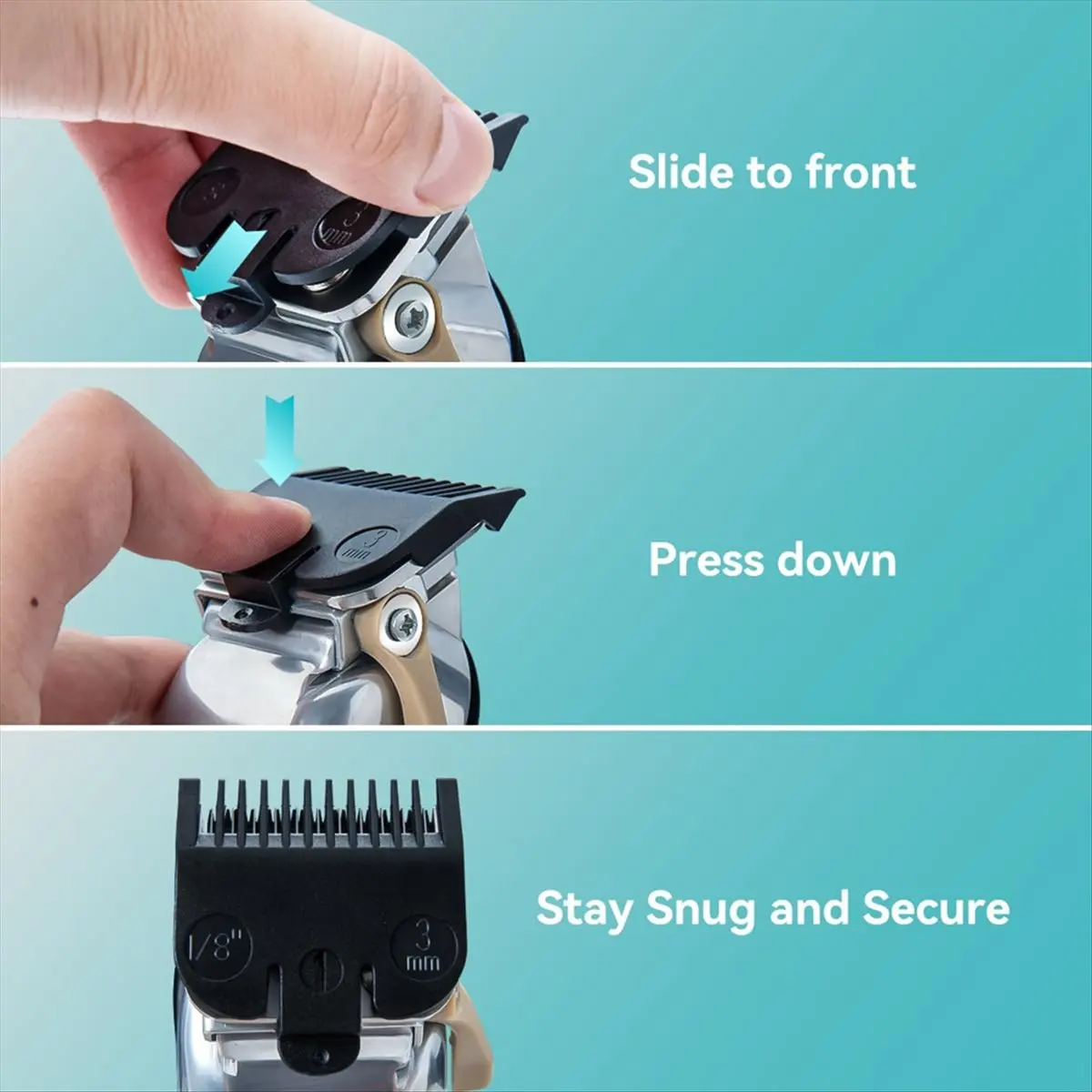 【HOT N07R】 10PCS Clipper Guards Set for Most Clippers and FX870 Clipper Guides Replacement - 1/16inch to 1inch