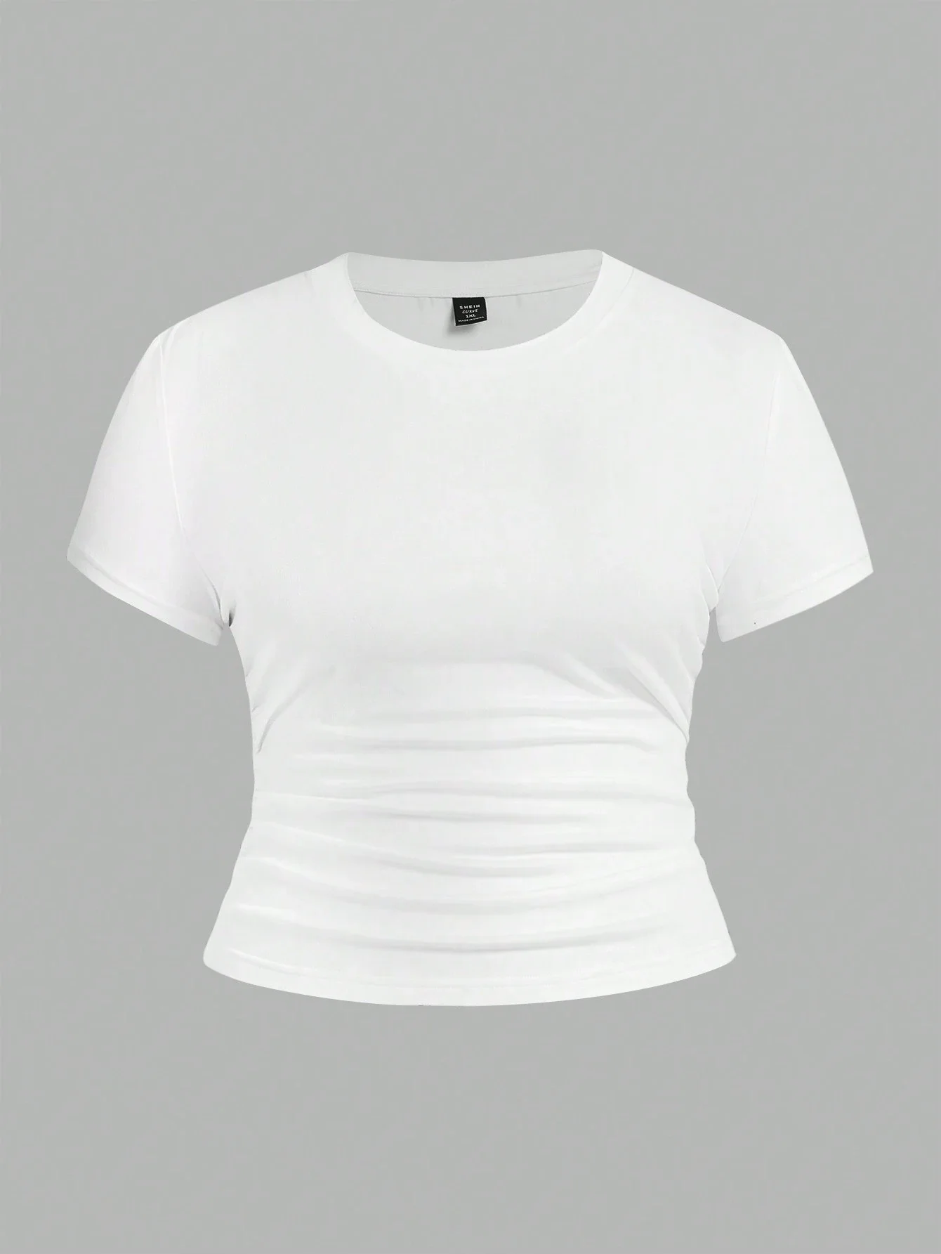 

Трикотажная футболка с короткими рукавами и круглым вырезом для женщин