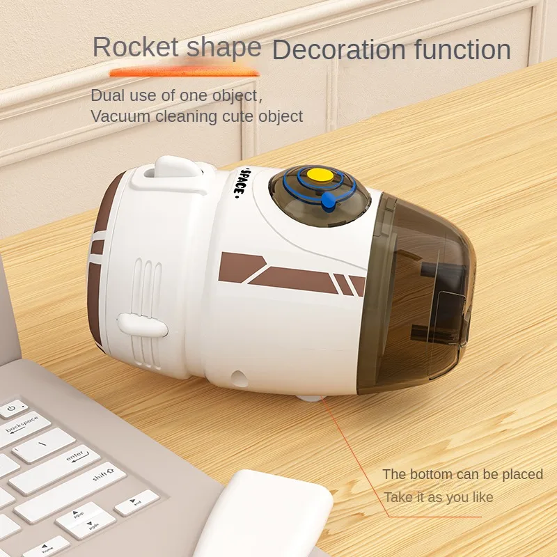 Desktop Vacuum Cleaner Night Light Handheld Desktop Cleaner Rubber Shavings Mini Keyboard Dust Electric Usb Charging