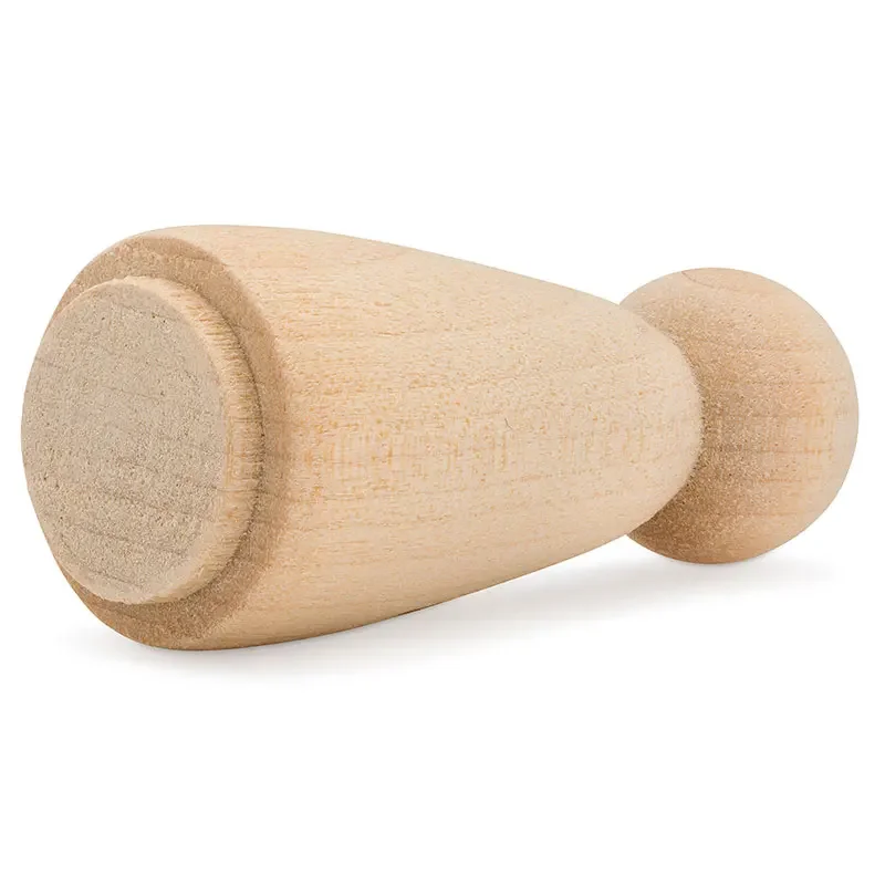 10Pcs Unfinished Natural Wooden Peg Dolls Bodies Boy Girl Shapes for DIY Painting Little Wooden Peg People for Kids Arts Crafts