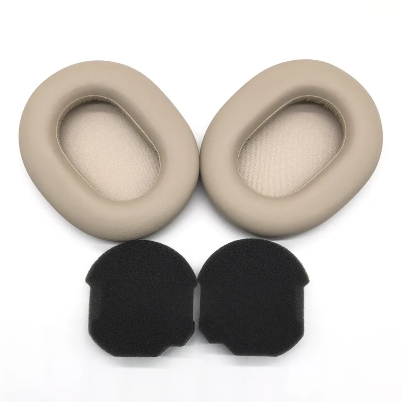 YAYINCC Ersatz-Ohrpolster aus Schaffell-Protein/Mesh + Kopfbandabdeckung mit Reißverschluss für SONY WH-1000XM5 Kopfhörer Reparaturteile – Detail 5