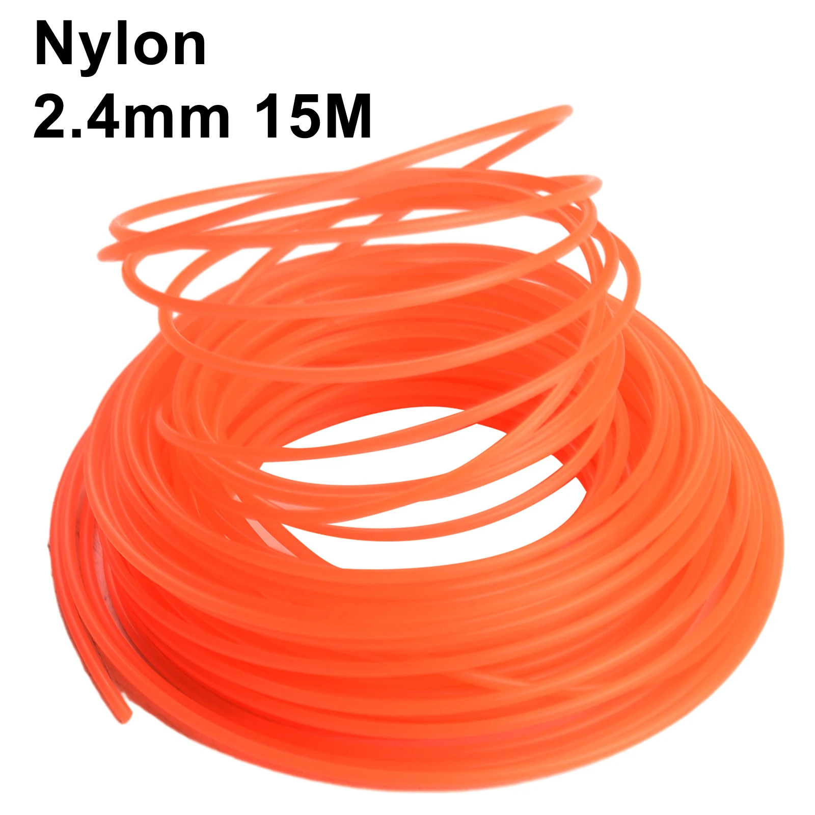 Accessories Trimmer Line Attachment DIY Garden Nylon Orange Parts Replacement Round Cord Spare Tools 15 Meters