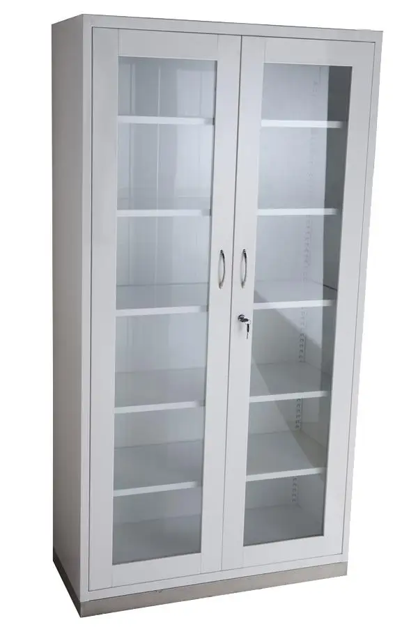 Cabinet manufacturer Sliding Glass Door medical Office Clinic Surgical Instruments Metal Filing Storage Cabinet