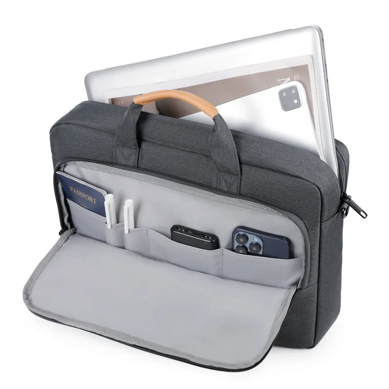 Six-dimensional airbag, 18-inch computer bag, thick, large-capacity, multi-functional single-shoulder travel briefcase