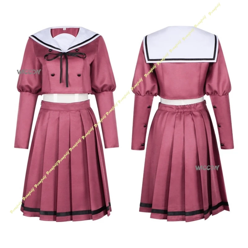 Fragrant Flower Bloom Cosplay Costume Waguri Kaoruko Girl Wig Suit Dress Pink School Uniform Bow Daily Anime Christmas Halloween
