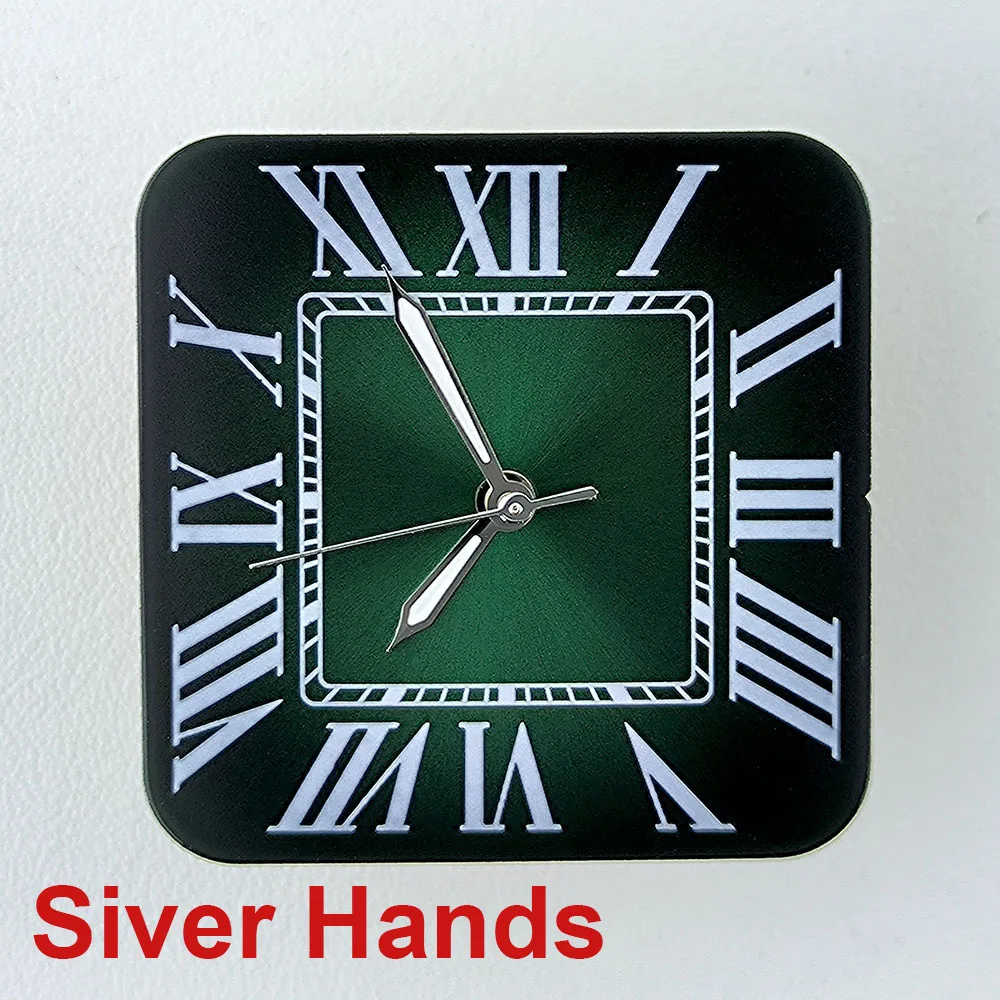 NH35 Square dial Watch dial Custom logo Roman Numeral No Window men's watch dial fit NH Series Movement watch accessories