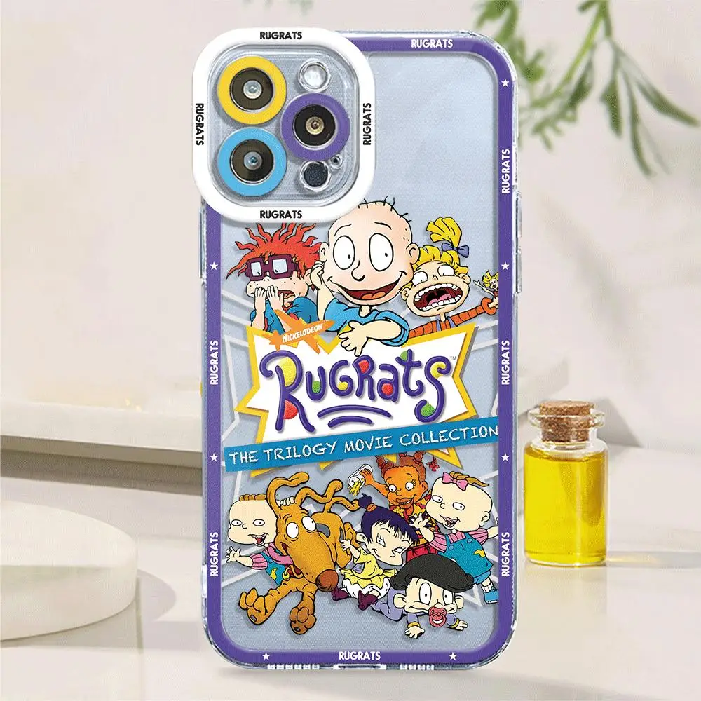 Cartoon Funny Rugrats  Phone Case for Apple iPhone 13 12 Mini 8 Plus XS X 7 14 Pro Max 11 Pro SE 15 Pro XR Cover