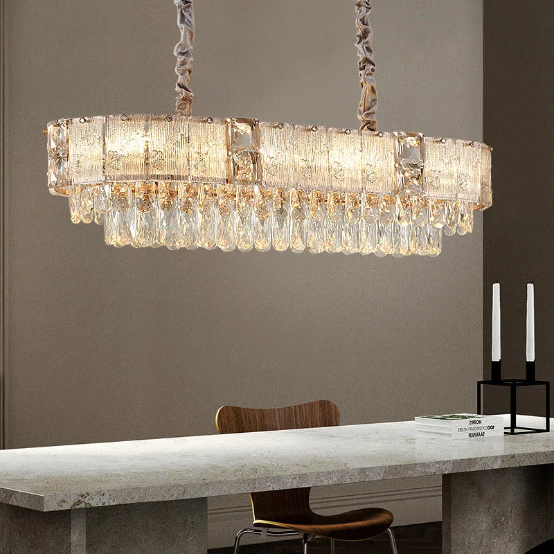 French Luxury Art Crystal Chandelier Villa Hotel Bedroom Living Room Restaurant Creative Designer Pendant Lamp Home Decor Light