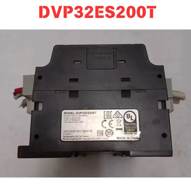 Used DVP32ES200T PLC controller Functional test OK