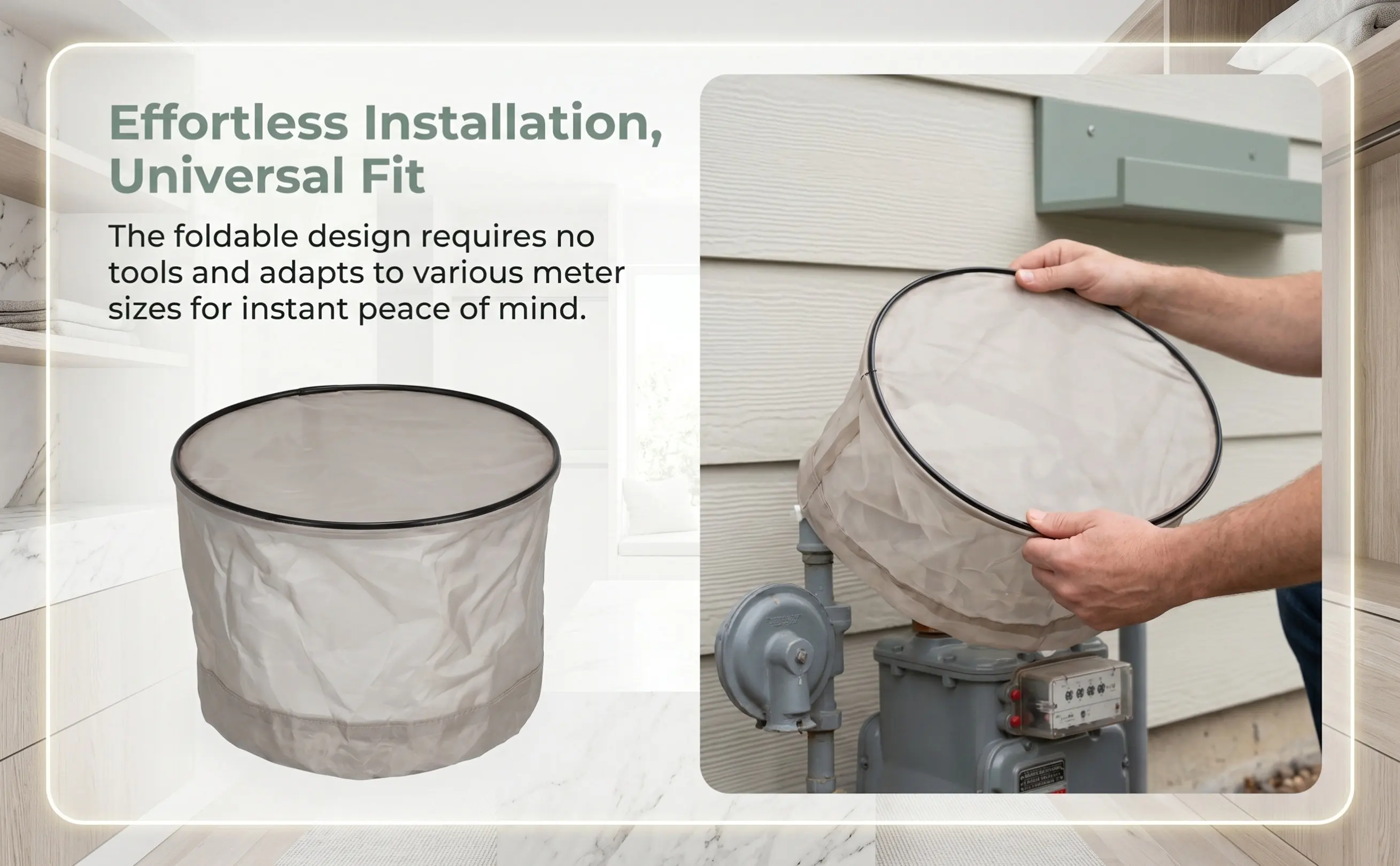 Foldable Clear Electric Meter Shield Cover Visible Faraday Cage Radiation Block Meter
