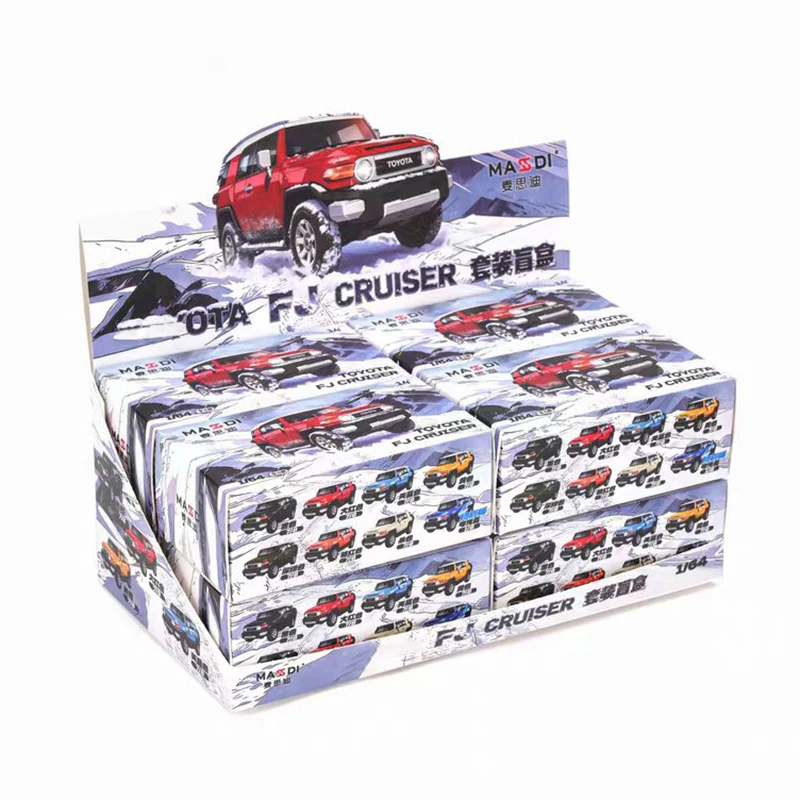 MASSDI 1:64 Scale FJ Cruiser Blind Box Alloy Car Model Ornament Souvenir Display Collection Hobby Gift