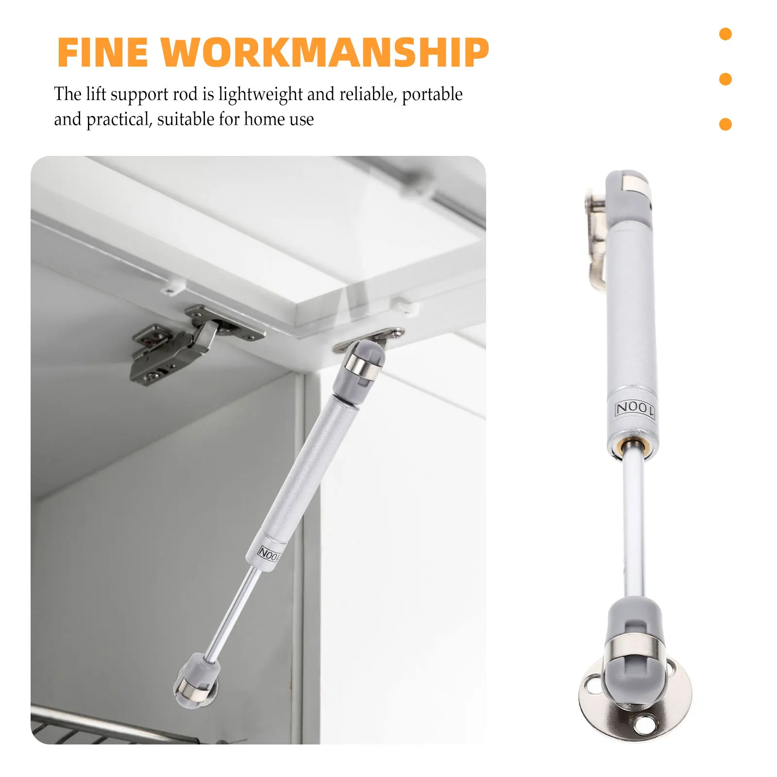 

2pcs Pneumatic Rod 8 Inch Gas Strut Furniture Cabinet Aluminum Door Wide Application Durable Strong Stability Easy Install