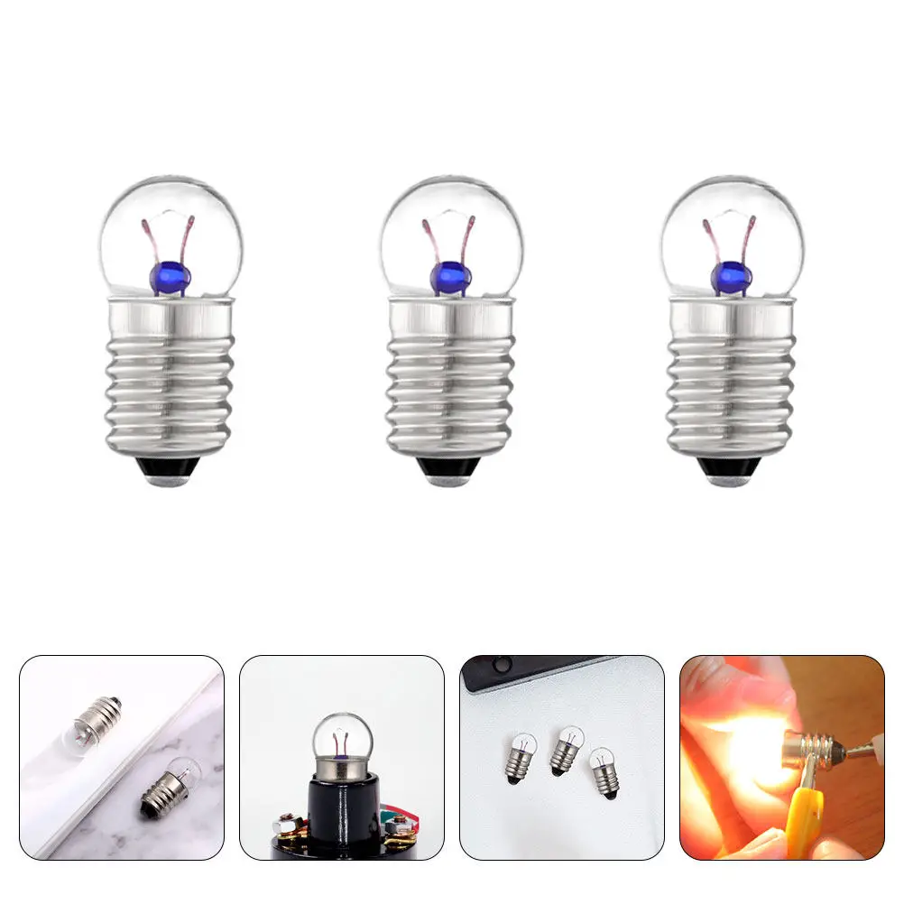 

10Pcs Miniature Light Bulbs 25V Energy Efficient for Physical Experiments Education Instruments Compact Design for Night Lights