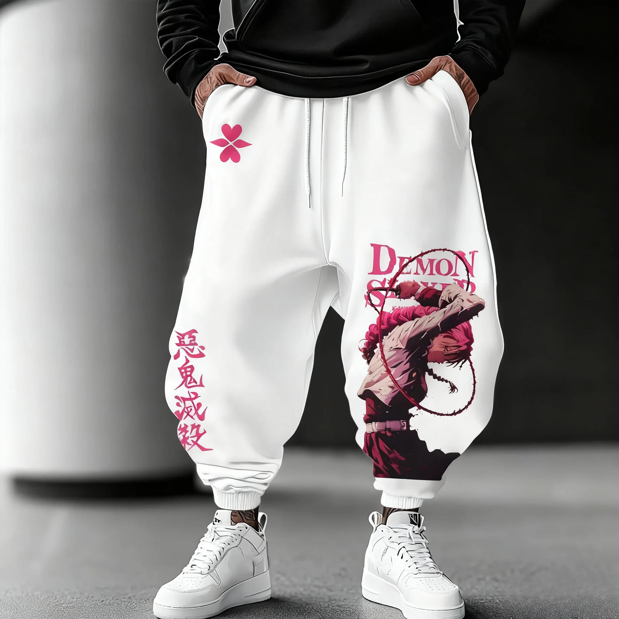 กางเกงวอร์มลายอนิเมะดาบพิฆาตอสูร รุ่นใหม่ สำหรับผู้ชายและผู้หญิง กางเกงจ็อกเกอร์ ชุดกีฬา กางเกงลำลองแฟชั่นฤดูใบไม้ร่วง สไตล์สตรีทแวร์ ฮิปฮอป ยุค Y2K