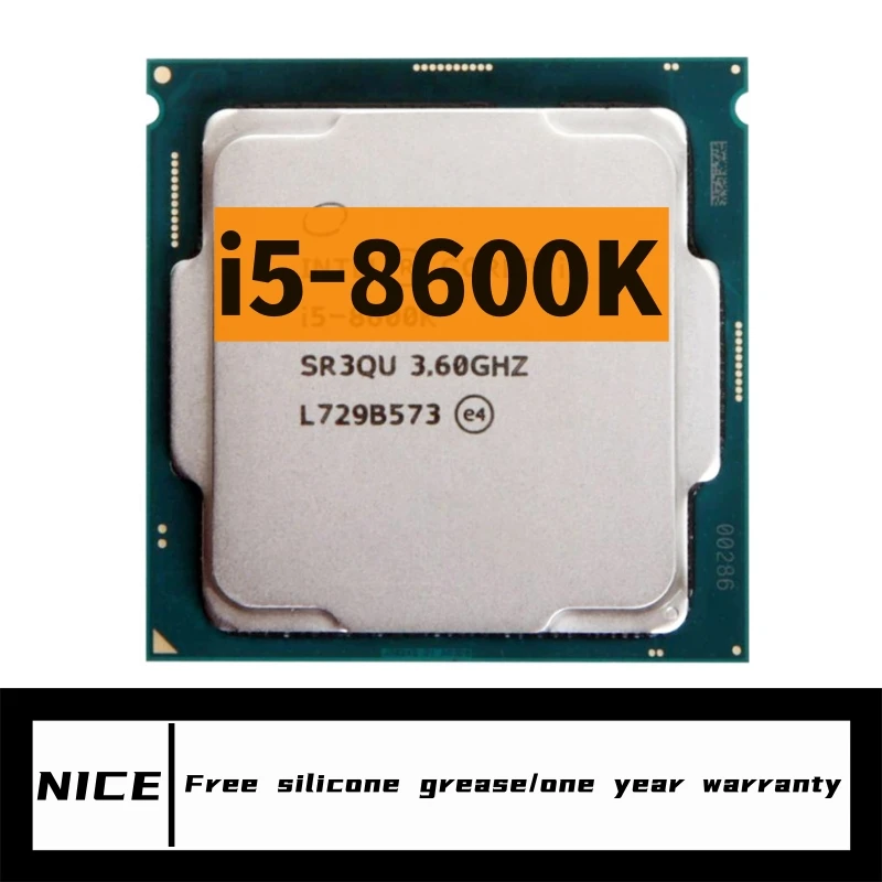 

i5 8600K 3.6 GHz Six-Core Six-Thread CPU Processor 9M 91W LGA 1151