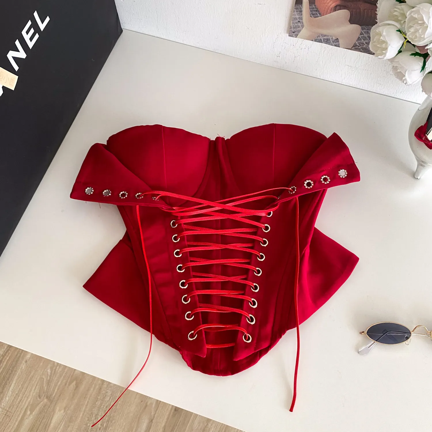 Chic Bandage  Camis tube top Corset Bustier  Sexy  Tank Top Slim Summer Women Party Crop Top